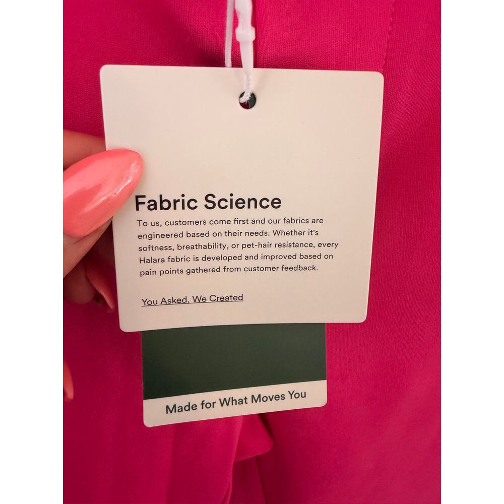 NWT Halara Hot Pink Wide Leg Pull-On Pants Size Large - Picture 7 of 8